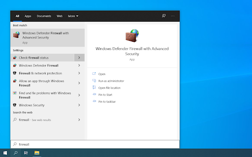 Fix WiFi doesn't have a valid IP configuration by resetting the firewall step 1 